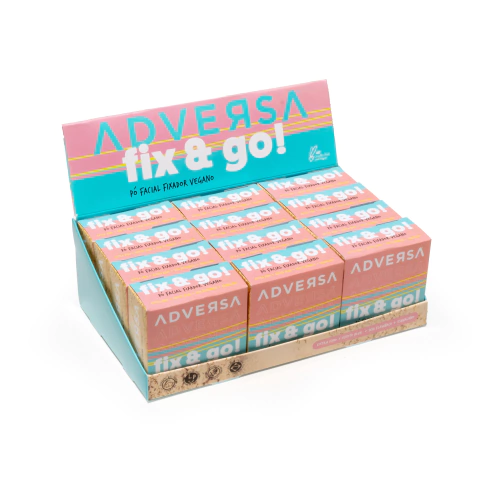 Pó Fixador Vegano Fix & Go! Vanilla Adversa Makeup - BOX 12 UN - comprar online