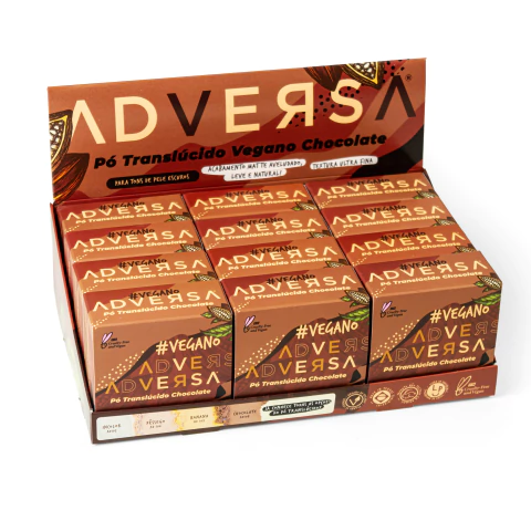 Pó Translúcido Vegano Chocolate Adversa Makeup - BOX 12UN - comprar online