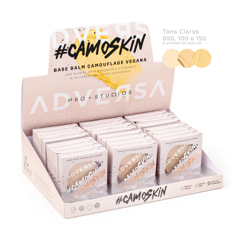 Base Balm Camouflage Vegana Adversa #CamoSkin - BOX DISPLAY 24UN