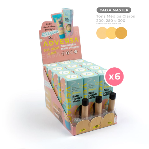 Base Líquida Vegana Adversa Makeup - CAIXA MASTER na internet