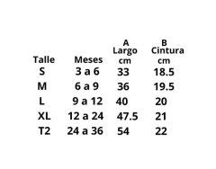 Leggins Almendra 5 AÑOS - comprar online