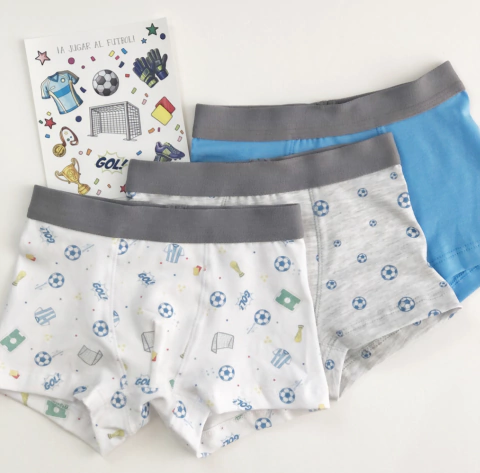 BOXER FUTBOL (PACK X 3)