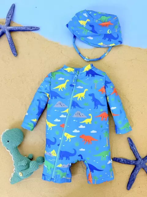 Entero UV 50 + gorro dinos - comprar online