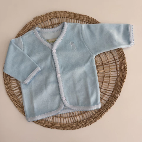 Campera de plush celeste - comprar online