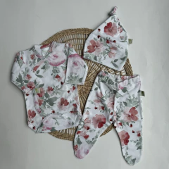 SET PREMATURO FLORAL