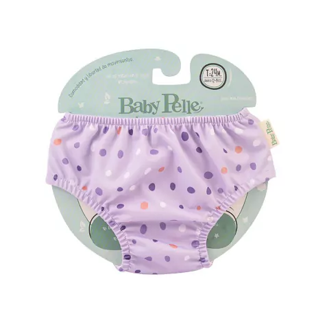 Pañal de Agua Reutilizable Pintitas Lavanda