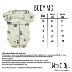 Body dinos celeste - comprar online