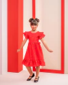VESTIDO EMILLY VERMELHO BRILHO - comprar online