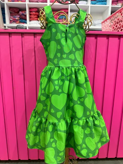 VESTIDO ISA PINK CORAÇÃO - Polly Kids