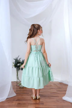 VESTIDO JERI VERDE - Polly Kids