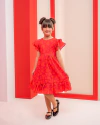 VESTIDO EMILLY VERMELHO CORAÇÃO - comprar online