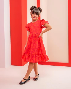 VESTIDO EMILLY VERMELHO CORAÇÃO na internet