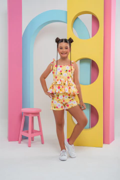 CONJUNTINHO OLÍVIA ABELHINHA AMARELO - comprar online