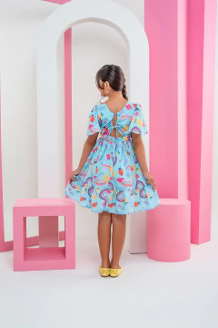 VESTIDO ELOISE JOANINHA AZUL - loja online