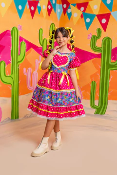 VESTIDO XODÓ AZUL CHITINHA - Polly Kids