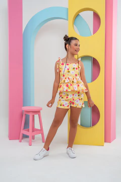 CONJUNTINHO OLÍVIA ABELHINHA AMARELO - Polly Kids