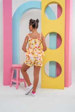 CONJUNTINHO OLÍVIA ABELHINHA AMARELO - loja online