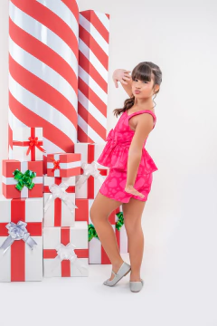 CONJUNTO BIA LAÇO CORAÇÃO PINK na internet