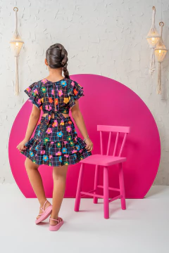 CONJUNTINHO ANNE FLORZINHA PRETO - loja online