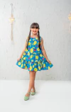 VESTIDO MAVIE AZUL LIMÃO - comprar online