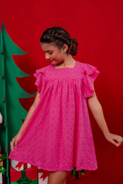 VESTIDO SOFIA LAISE PINK - Polly Kids