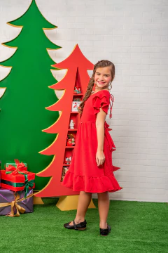 Vestido Emilly Pipoquinha Vermelho - loja online