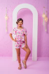 CONJUNTO GABY FLOR ROSA - comprar online