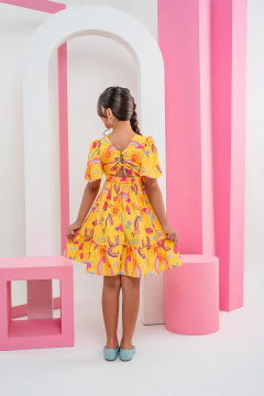 VESTIDO ELOISE JOANINHA AMARELO - loja online