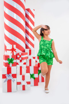 CONJUNTO BIA LAÇO CORAÇÃO VERDE - comprar online