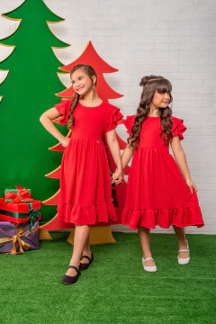 Vestido Emilly Pipoquinha Vermelho