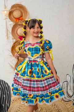 XODÓ XADREZ AZUL TURQUESA - Polly Kids