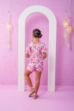 CONJUNTO GABY FLOR ROSA - loja online