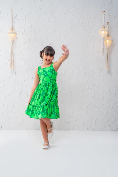 VESTIDO ISA VERDE CORAÇÃO - comprar online