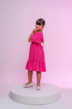 VESTIDO ELOISE PIPOQUINHA PINK - Polly Kids