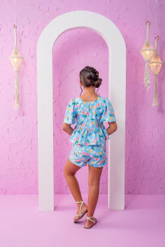 CONJUNTO GABY FLOR AZUL - loja online