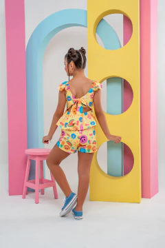 CONJUNTO CHLOÉ EMOJIS AMARELO - loja online