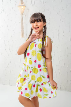 VESTIDO MAVIE BRANCO LIMÃO na internet