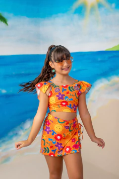 CONJUNTINHO LUNA FLOR LARANJA na internet