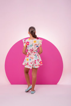 CONJUNTINHO ALANA FLORAL MARFIM - loja online