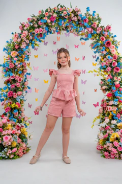 CONJUNTO AURORA LAISE ROSA SECO