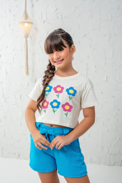 CONJUNTO CROPPED FLORZINHAS OFF na internet