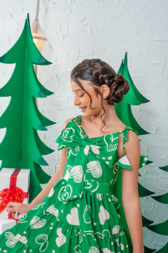 VESTIDO VICK VERDE CORAÇÃO na internet