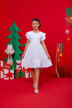 VESTIDO EMILLY BRANCO BORDADO - comprar online
