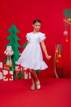 VESTIDO EMILLY BRANCO BORDADO na internet