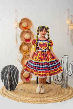 XODÓ XADREZ AZUL C/ VERMELHO - comprar online