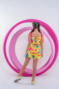 CONJUNTINHO DUDA VERDE ARARA - Polly Kids