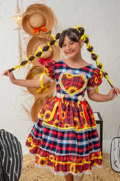 XODÓ XADREZ AZUL C/ VERMELHO - Polly Kids