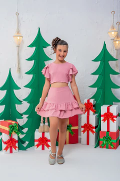 CONJUNTINHO ANNE DUNAS ROSA SECO