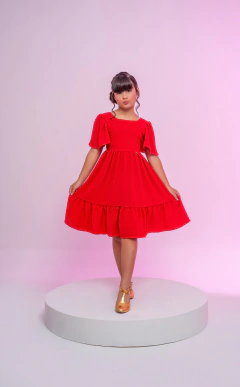 VESTIDO ELOISE PIPOQUINHA VERMELHO - comprar online