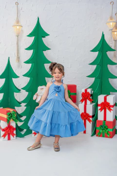 Imagem do VESTIDO POLLY AZUL